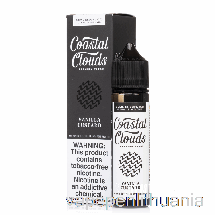 Vanilinis Kremas - Pakrantės Debesys Co. - 60 Ml 3mg Vape Skysčio